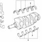 Cojinete de biela OEM 11247810881 para BMW (E87, E30, E36, E46, E90, E91, E92, E93, E28, E34, E39, E60, E61, E63, E64, E38, E65, E66, E83, E53, E70, E71). Original BMW.