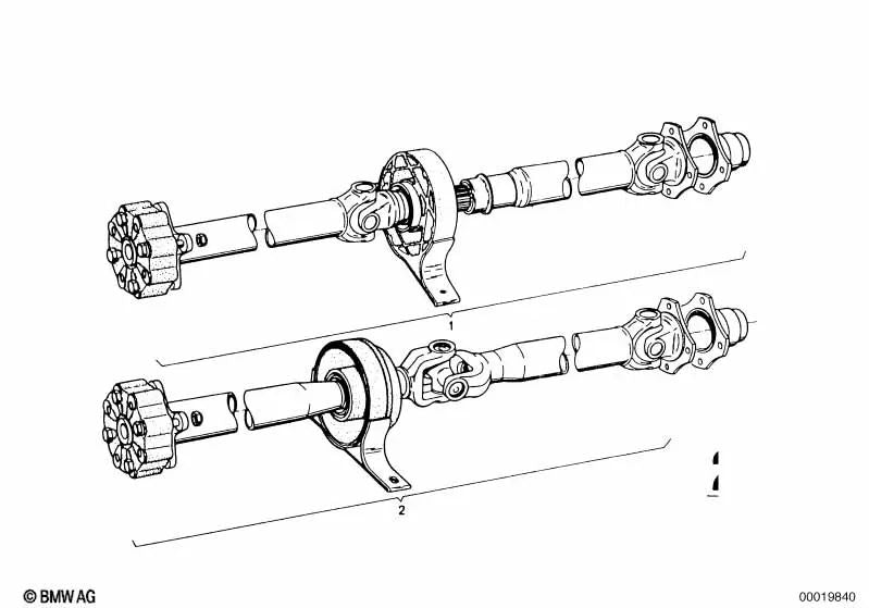 Gelenkwelle para BMW (OEM 26111204998). Original BMW.