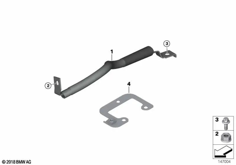 Cinta antirruido para BMW Serie 1 E81, E82, E87N, E88, Serie 3 E90, E90N, E91, E91N, E92, E92N, E93, E93N, X1 E84, Z4 E85, E86, E89 (OEM 12427555222). Original BMW.