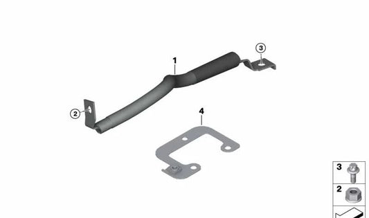 Nastro anti -route per sistema di scarico OEM 12427599556 per BMW E89. BMW originale.