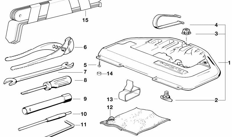 Tapa embellecedora OEM 51168140492 para BMW E34, E39, E32, E38, E31. Original BMW.