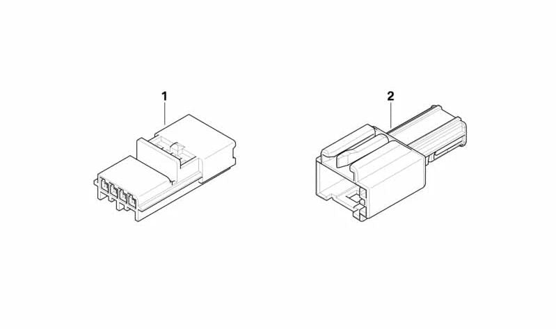 Caja de clavija para BMW Serie 3 E46, Serie 5 E39, E60 (OEM 61138377143). Original BMW