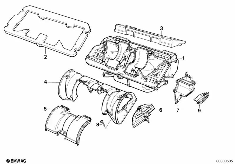 Sello para BMW Serie 5 E34 (OEM 64111384314). Original BMW.