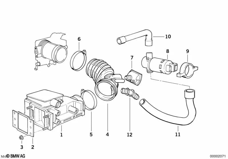 Fuelle para BMW Serie 3 E36 (OEM 13711739575). Original BMW