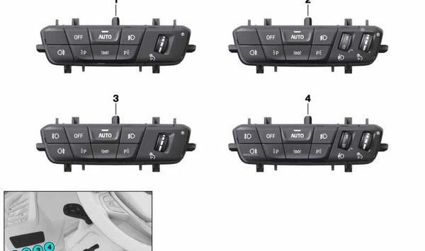 Unidad de control de luces para BMW F40, F44 (OEM 61315A16AB7). Original BMW