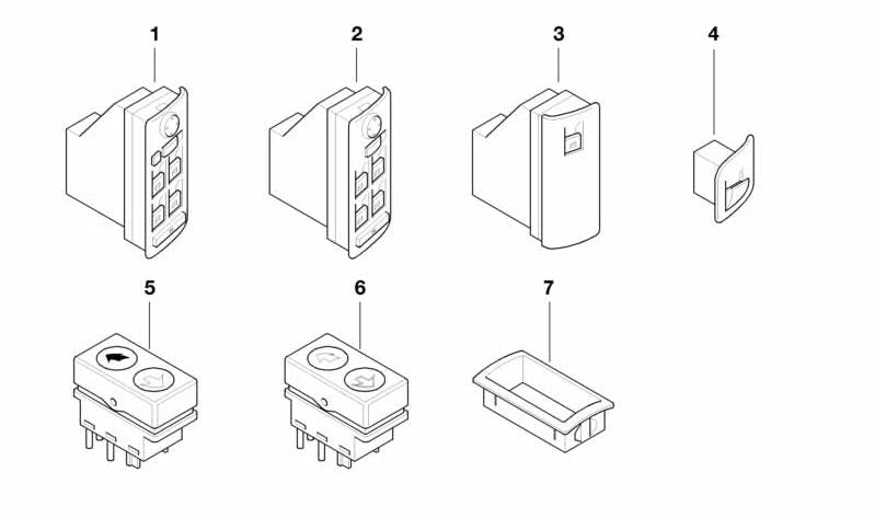 Módulo de control de puerta del conductor OEM 61316962508 para BMW E53 (X5). Original BMW.