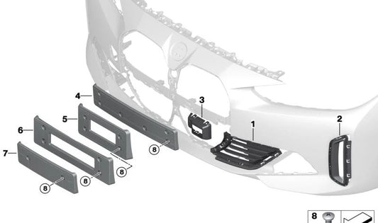 OEM 5113947661 Frente BMW original.