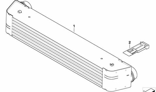 Intercooler para BMW Serie 5 E60, E61 (OEM 17517795823). Original BMW