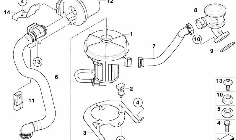 OEM retention valve 11727553067 for BMW E60, E61, E65, E66, E53, E85. Original BMW.