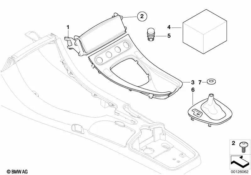 Interruptor ciego para BMW Z8 E52 (OEM 51168025866). Original BMW