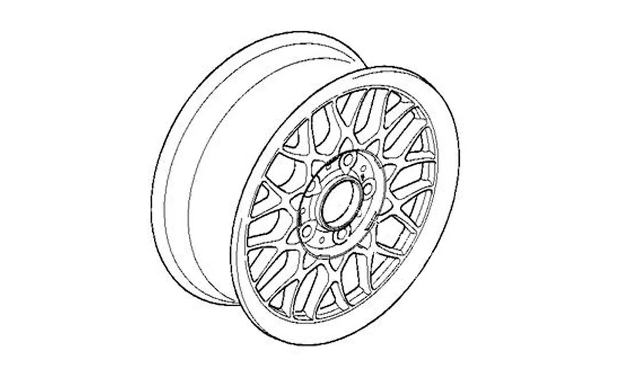 Llanta de Aluminio Diseño de Radios Cruzados 29 para BMW Serie 5 E39 (OEM 36111093528). Original BMW.
