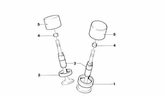 Tapa árbol de levas OEM 11341304283 para BMW E30, E34, E36. Original BMW.