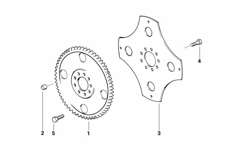 OEM -Trägheitlenkrad 11221747843 für BMW E34, E32, E38, E31. Original BMW.