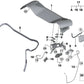 Abrazadera dentada externa para BMW Serie 1 E81, E82, E87, E88, F20, F21, F52, Serie 2 G42, G87, U06, Serie 3 E46, E90, E91, E92, E93, F30, F31, F34, F35, G20, G21, G28, G80, G81, Serie 4 F32, G22, G23, G26, G82, G83, Serie 5 E60, E61, F07, F10, F11, F18,