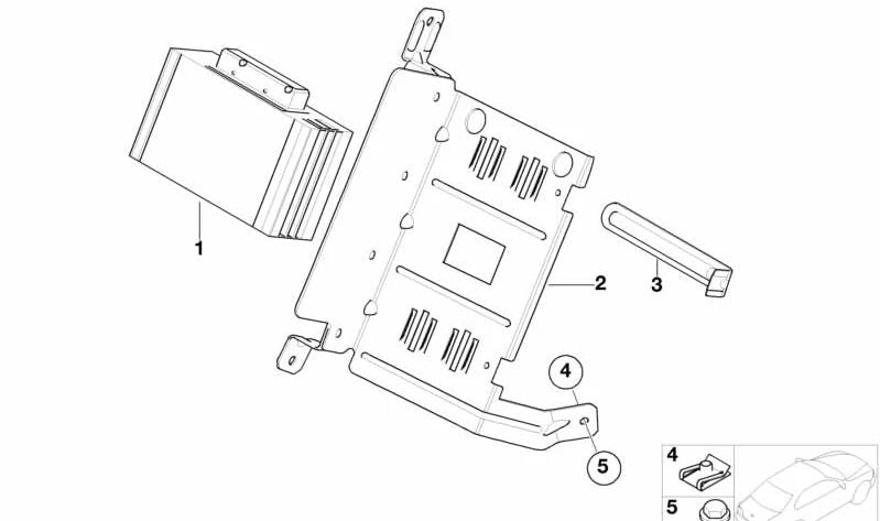 Amplificador Sistema Top-Hifi para BMW E65, E66 (OEM 65126961389). Original BMW