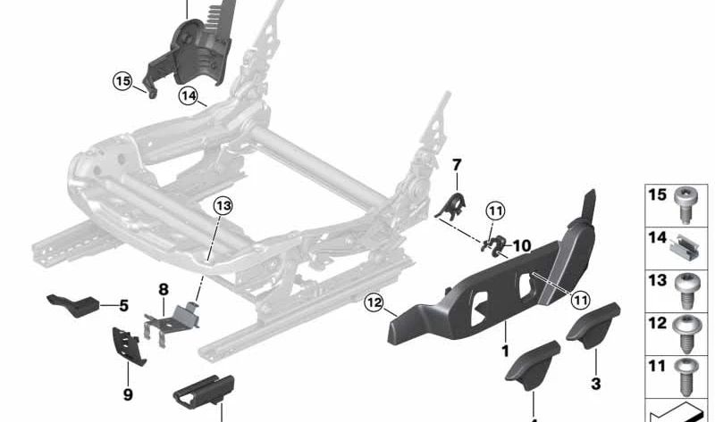 Izquierdo OM 52107362117 für BMW i3 (i01) und i8 (i12). Original BMW.