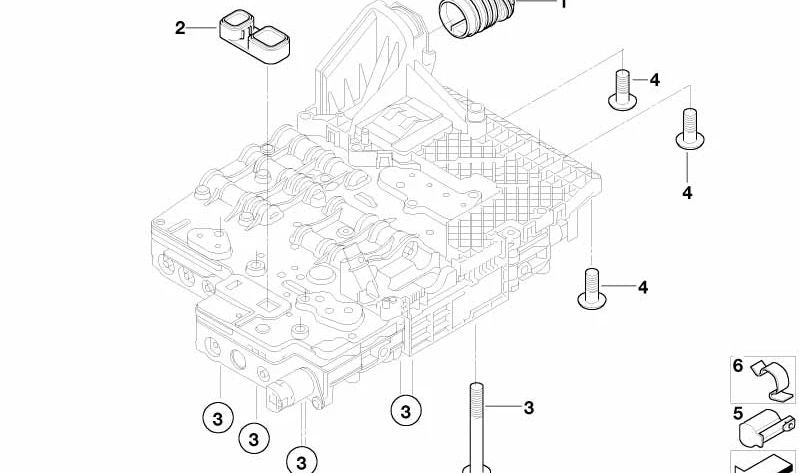 Adaptador de transmisión OEM 24347588759 para BMW E87, E90, E91, E60, E61, E63, E64, E65, E66. Original BMW.