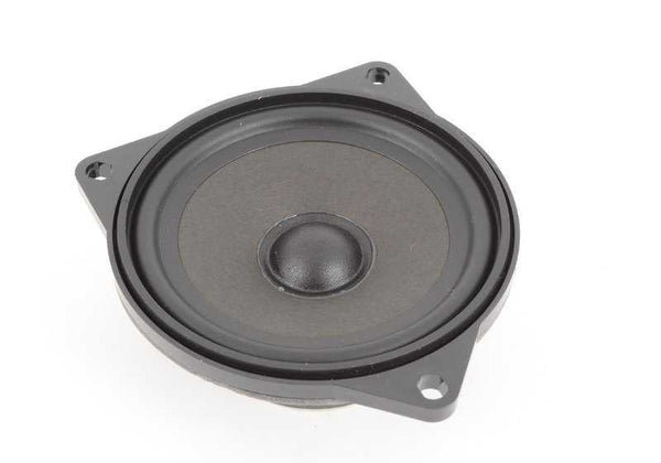 Altavoz de gama media para BMW E81, E82, E87, E87N Serie 3 E90, E90N Serie 5 E60, E60N, E61, E61N X1 E84 X3 E83, E83N X5 E70, E70N X6 E71, E72 (OEM 65139141494). Original BMW.