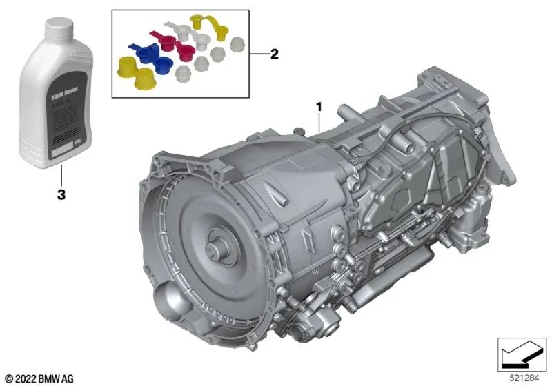 Transmissão automática para BMW G05N, G06N (OEM 24005A93212). BMW originais.