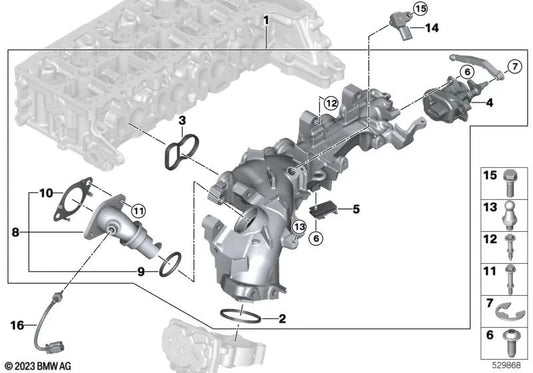 Profildichtung für BMW 1er F70, 2er U06, 3er G20, G21, 4er G22, G23, G26, 5er G30N, G31N, G60, G61, 6er G32N, 7er G11N, G12N, 8er G14, G15, G16, X1 U11, X2 U10, X3 G01, X4 G02, X5 G05,