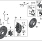 Guardabarros izquierdo para BMW Serie 1 F40, F52; Serie 2 F44, F45, F46; X1 F48, F49; X2 F39 (OEM 34106854969). Original BMW