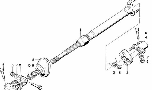 Junta universal para BMW Série 5 E28 (OEM 32311154643). BMW original