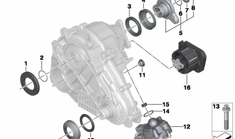 Juego de Brida de Salida para BMW F20, F21, F22, F36, F25, F26, E70N, F15, E71, F16 (OEM 27107595650). Original BMW