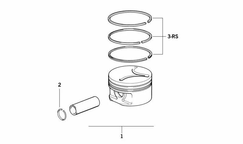 Biela de cigüeñal OEM 11252246631 para BMW E36, E34, E39, E38. Original BMW.