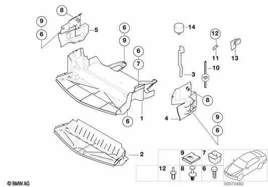 Rechtsabfluss für BMW (OEM 51738410682). Original BMW.