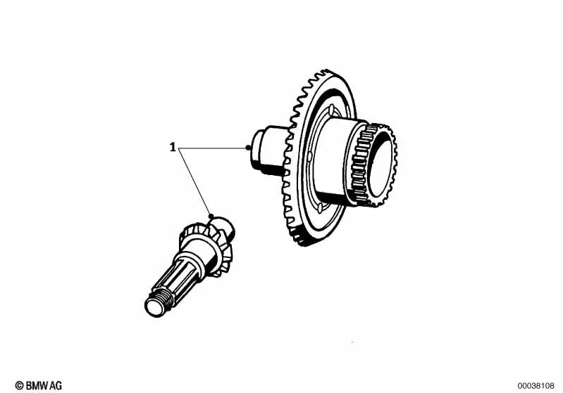 Juego de corona y piñón para BMW Varios Modelos/Series (OEM 33123010181). Original BMW.