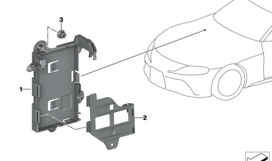 Soporte BDC para BMW Serie 2 G42, Serie 3 G20, G21, G28, Serie 4 G22, G23, Z4 G29 (OEM 61356991153). Original BMW