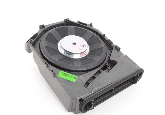 Subwoofer izquierdo OEM 65137838907 para BMW E90, E91, E92, E93 (Sistema de audio individual). Original BMW.