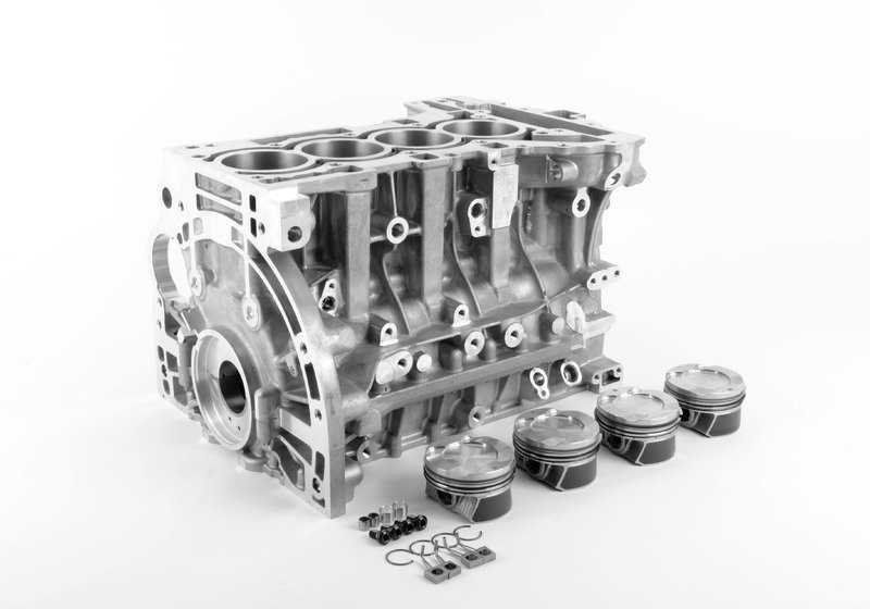 Motor block with OEM pistons 11112357458 for BMW F20, F21, F22, F23, F30, F31, F34, F35, F32, F33, F36, F07, F10, F11, F18, E84, F25, F26, F15, F16, E89. Original BMW.