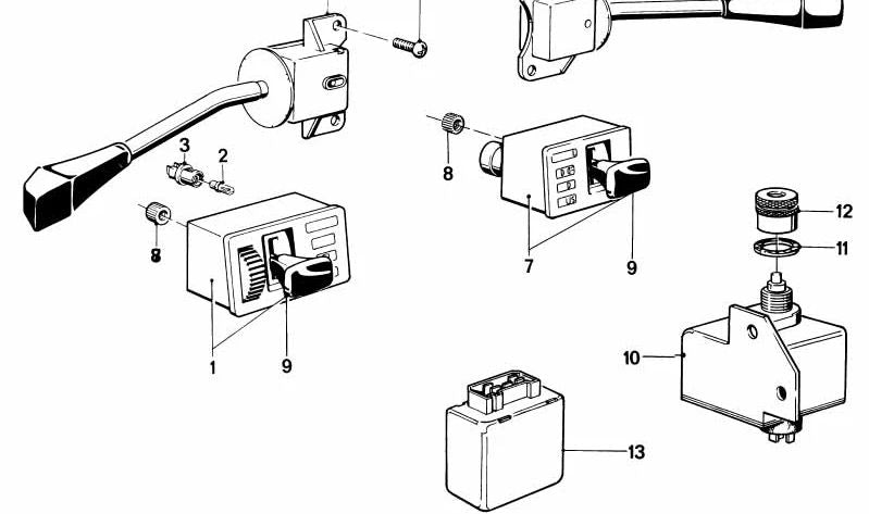 Interruptor de Luz para BMW Serie 7 E23 (OEM 61311362302). Original BMW.