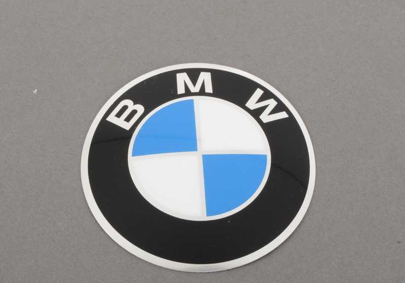 Placa con adhesivo OEM 36131181104 para BMW E12, E23. Original BMW.