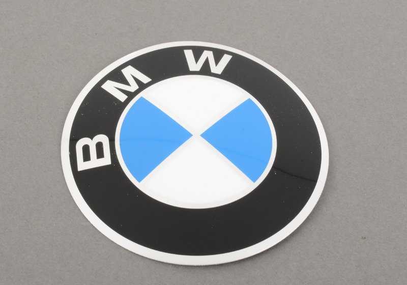 Placa con adhesivo OEM 36131181104 para BMW E12, E23. Original BMW.