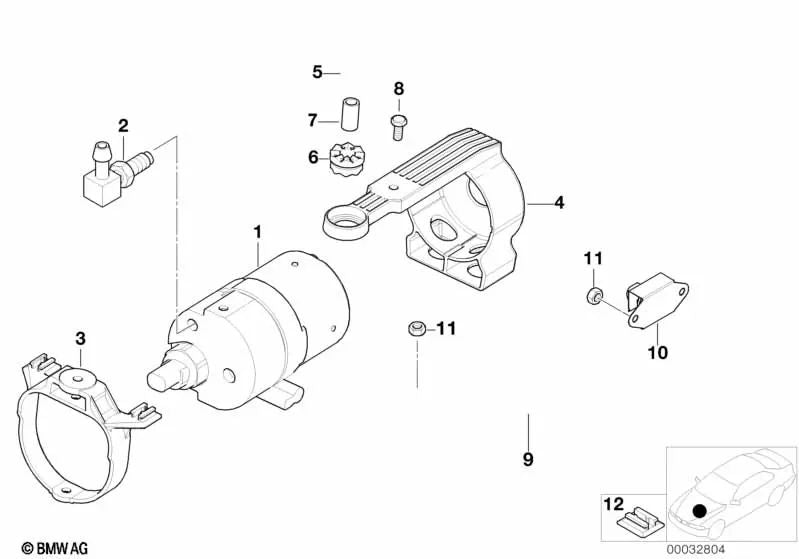 Bomba de precarga DSC para BMW E53 (OEM 34511165905). Original BMW