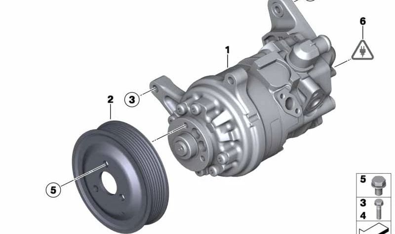 Tandempumpe für BMW E71 (OEM 32416793286). Original BMW