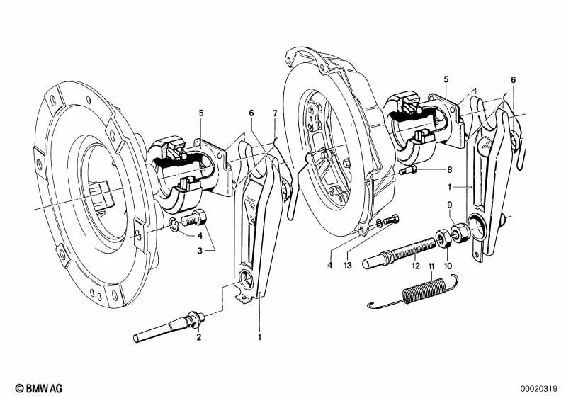 Tuerca para BMW E46, F30, F80 (OEM 21510670090). Original BMW