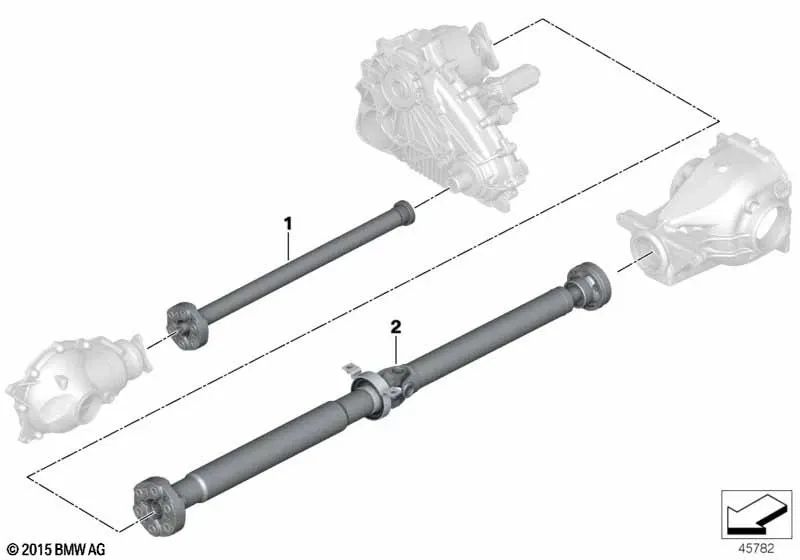 Árbol De Transmisión Delantero Para Bmw E53. Original Recambios