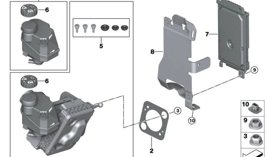 Clip para BMW F45, F90, G30, G32, G11, I20, F97, F98, G06, G07N (OEM 65159324856). Original BMW