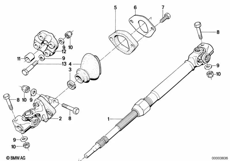 Hub for BMW 3 Series E21, E30 5 Series E28 6 Series E24 7 Series E23 (OEM 32311114508). Original BMW.