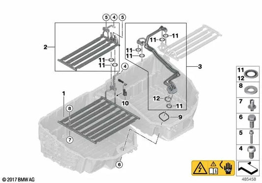 Sensor de temperatura para BMW Serie 3 F30N, G20, G20N, G21, G21N; Serie 5 G30, G30N, G31N; Serie 7 G11, G11N, G12, G12N; X3 G01, G01N (OEM 61278647873). Original BMW.