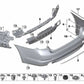 Heckstoßstangenleiste für BMW G30 (OEM 51127389971). Original BMW