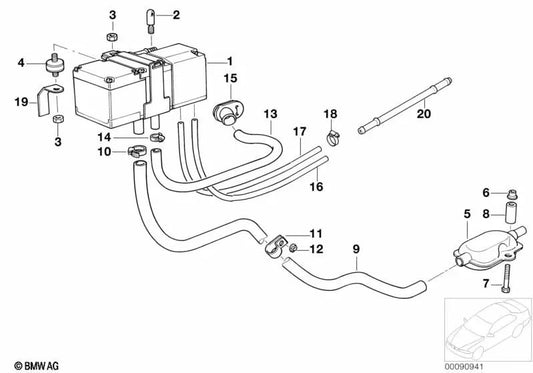 Spring for BMW 5 Series E34, 7 Series E32 (OEM 64128390715). Genuine BMW