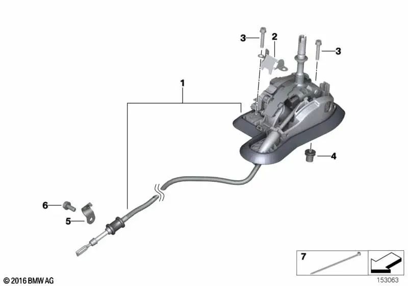 Steptronic switch for BMW E60, E61 (OEM 25167534993). Genuine BMW