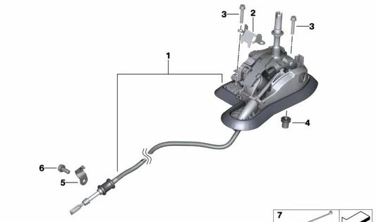 ALVAÇÃO DE MUDANÇA DE OEM STEPTRONIC 25167534992 para BMW E60, E61. BMW original.