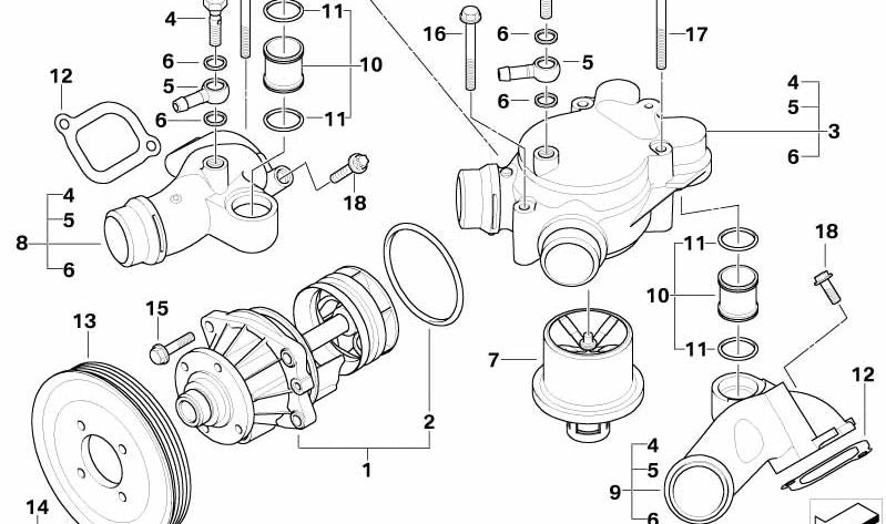 Conector anular para BMW Serie 5 E60, E61N Serie 6 E63, E64 (OEM 11537834274). Original BMW.