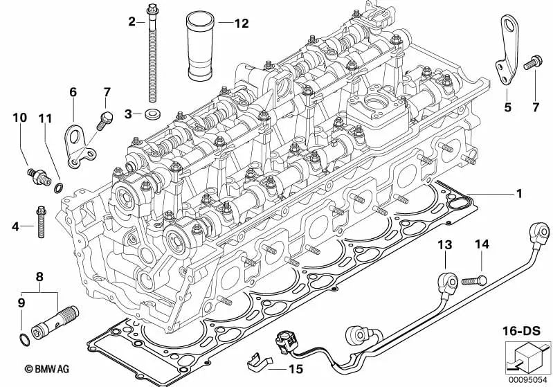 Junta de culata sin asbesto para BMW Serie 7 E65, E66 (OEM 11127515147). Original BMW