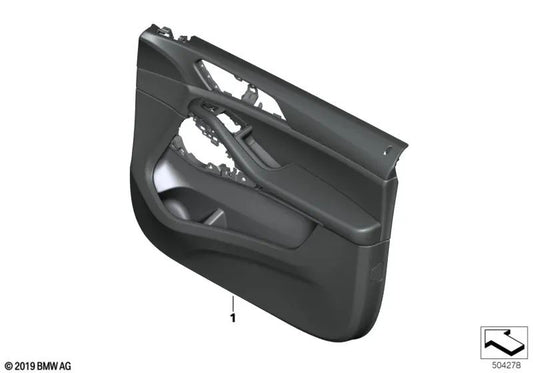 Revestimiento de puerta de cuero delantero derecho para BMW G07, G07N (OEM 51417997556). Original BMW.